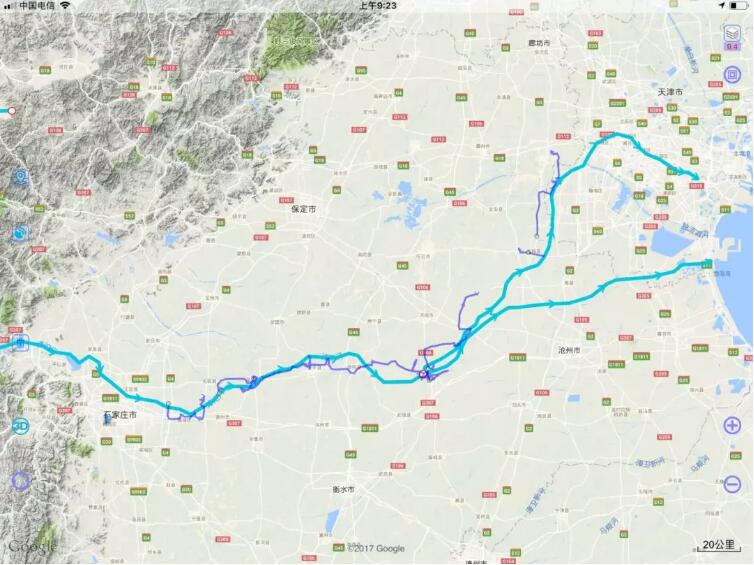 滹沱河线路图图片
