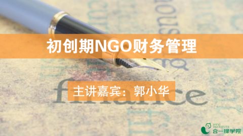 初创期NGO财务管理